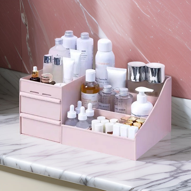 Lux Pink store Large Drawer Cosmetics Box